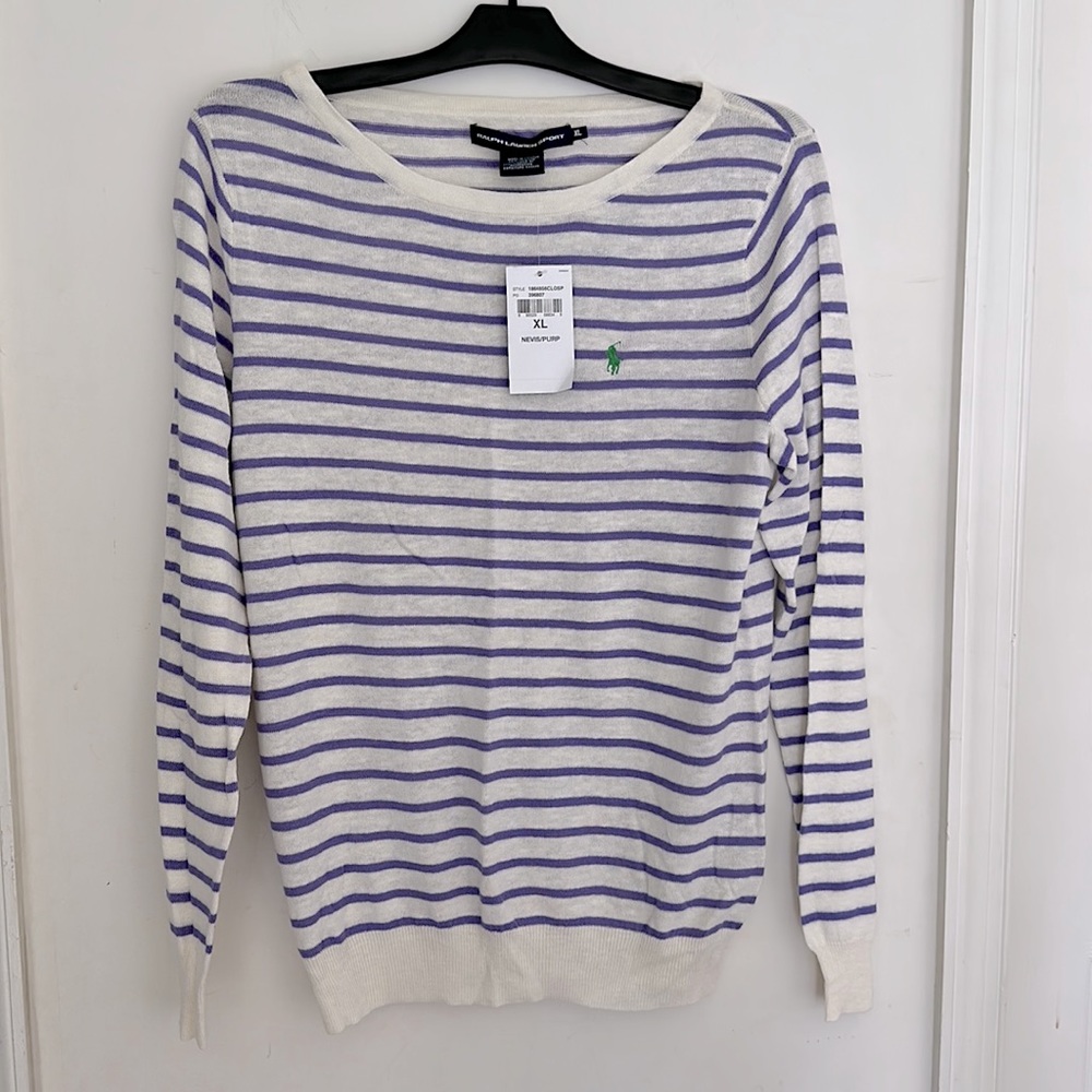 NWT Ralph Lauren Sport, lightweight sweater.  Size XL